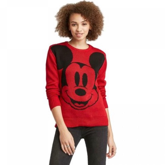 Disney Sweaters - Disney Mickey Face Graphic Sweater